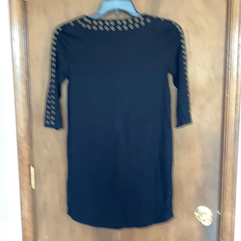 RACHEL Rachel Roy dress black with metal accents pullover party size S - Picture 14 of 14